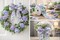 Designer’s Shop Purple Hydrangea Floral Wired Ribbon, 2.5 Inch x 10 Yards – White Linen-Style Ribbon with Lavender & Lilac Flowers. WR 63-5232